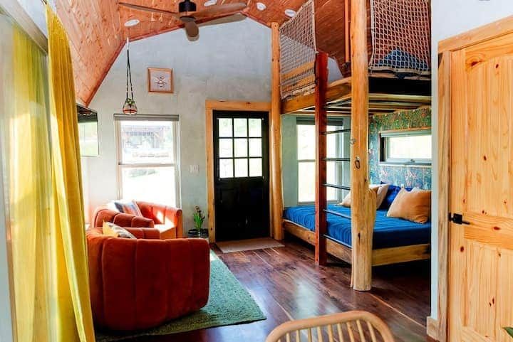 Cozy cabin interior